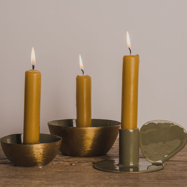 Candle holder olive