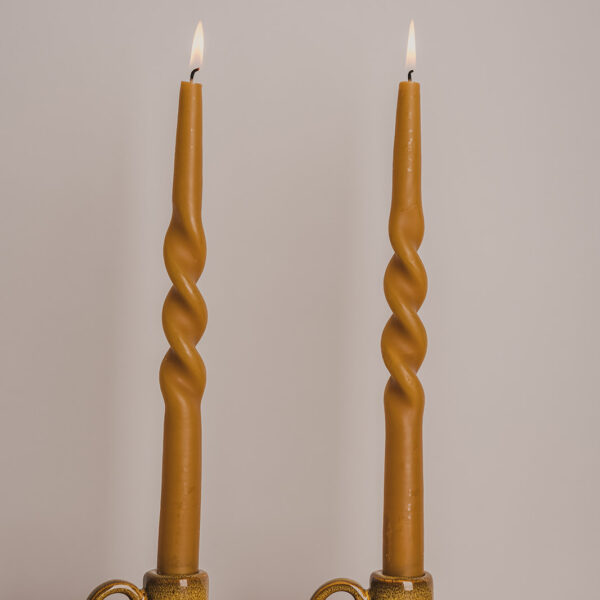 Candle holder ocher